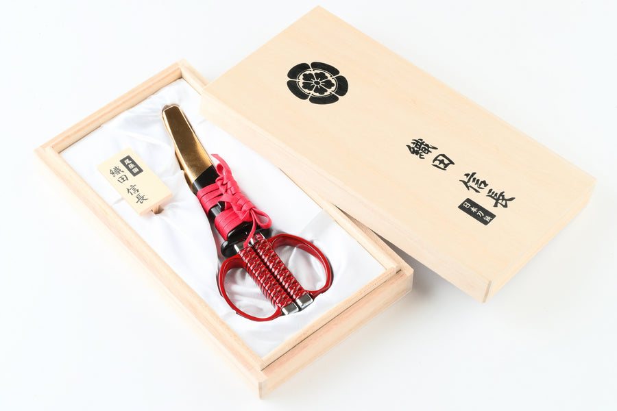 Samurai Sword Scissors  Nobunaga Oda Model  (Comes in Paulownia Box)